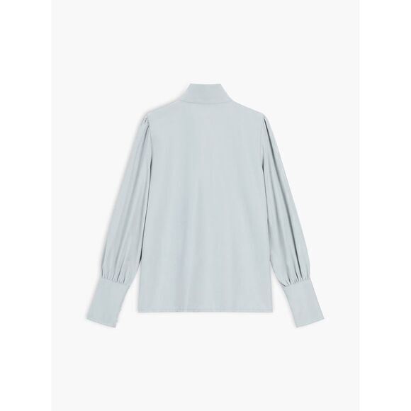 Commense‎ Elegant Sage Green Button-Up Blouse with Puff Sleeves Size XS - Picture 3 of 8